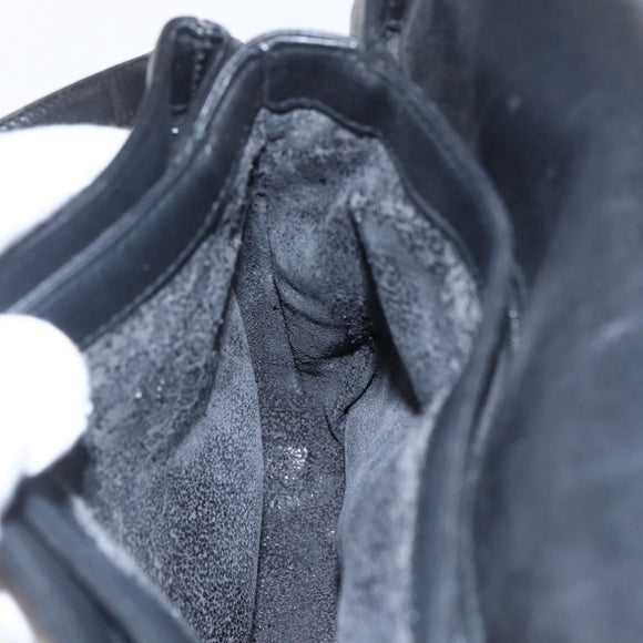 GUCCI Umhängetasche Leder Schwarz Silber 001 2214 Auth ep13226