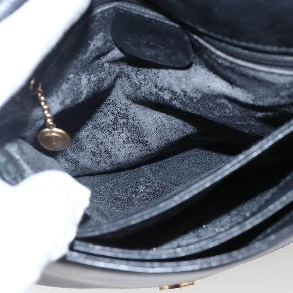 GUCCI Umhängetasche Leder Schwarz Silber 001 2214 Auth ep13226