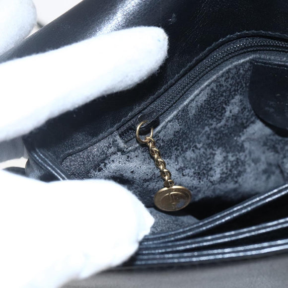 GUCCI Umhängetasche Leder Schwarz Silber 001 2214 Auth ep13226