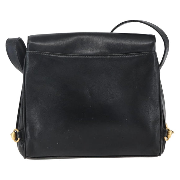 GUCCI Umhängetasche Leder Schwarz Silber 001 2214 Auth ep13226