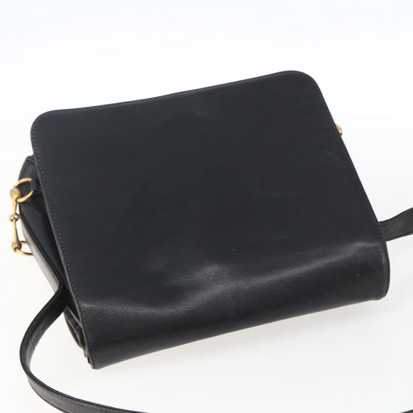 GUCCI Umhängetasche Leder Schwarz Silber 001 2214 Auth ep13226