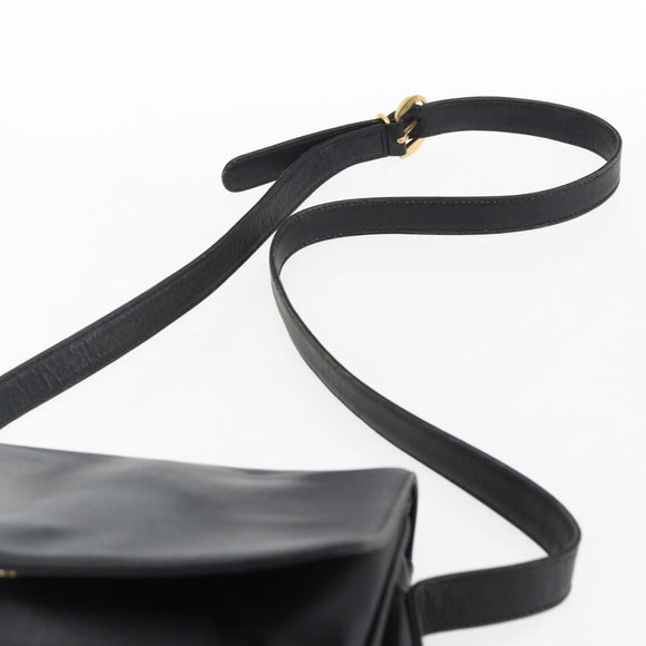 GUCCI Umhängetasche Leder Schwarz Silber 001 2214 Auth ep13226