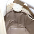 GUCCI Hand Bag Leather White Silver Auth ep13227-19