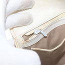 GUCCI Hand Bag Leather White Silver Auth ep13227-23