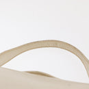 GUCCI Hand Bag Leather White Silver Auth ep13227-8