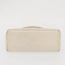 GUCCI Hand Bag Leather White Silver Auth ep13227-5