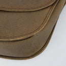 GUCCI Hand Bag Leather Brown Gold Auth ep13233-9