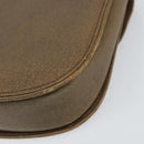 GUCCI Hand Bag Leather Brown Gold Auth ep13233-15
