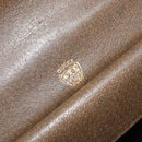 GUCCI Hand Bag Leather Brown Gold Auth ep13233-17