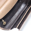 GUCCI Hand Bag Leather Brown Gold Auth ep13233-12