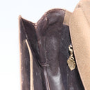 GUCCI Hand Bag Leather Brown Gold Auth ep13233-19
