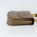 GUCCI Hand Bag Leather Brown Gold Auth ep13233-3