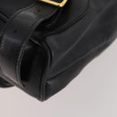 GUCCI Bamboo Backpack Leather Black Gold 003 1705 0030 Auth ep13234-18