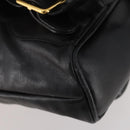 GUCCI Bamboo Backpack Leather Black Gold 003 1705 0030 Auth ep13234-9