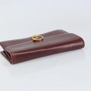 GUCCI Shoulder Bag Leather Bordeaux Gold Auth ep13238-5