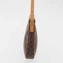 CELINE Macadam Canvas Hand Bag PVC Leather Brown Gold Auth ep13241-4