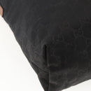 GUCCI GG Canvas Shoulder Bag Nylon Black Silver 308840 Auth ep13242-13