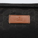 GUCCI GG Canvas Shoulder Bag Nylon Black Silver 308840 Auth ep13242-14