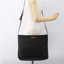 GUCCI GG Canvas Shoulder Bag Nylon Black Silver 308840 Auth ep13242-23