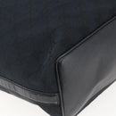 GUCCI GG Canvas Shoulder Bag Black Gold 001 42870 Auth ep13244-13