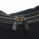 GUCCI GG Canvas Shoulder Bag Black Gold 001 42870 Auth ep13244-14