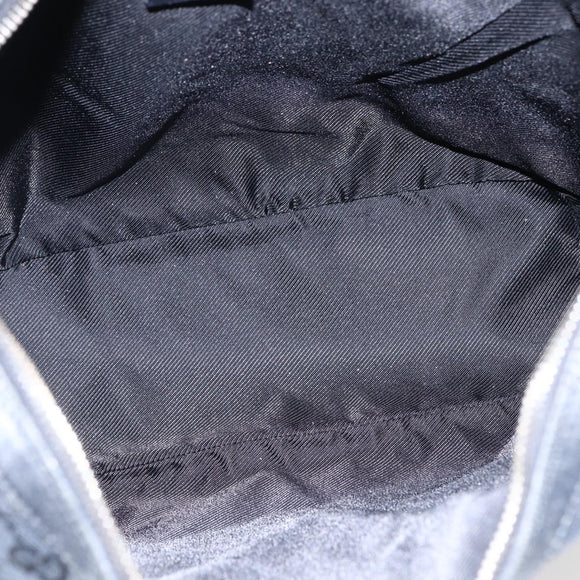 GUCCI GG Canvas Shoulder Bag Black Gold 001 42870 Auth ep13244