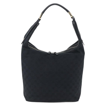 GUCCI GG Canvas Shoulder Bag Black Gold 001 42870 Auth ep13244 - 0