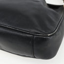 GUCCI Bamboo Hand Bag Leather 2way Black Gold 001 2123 1638 Auth ep13245-14