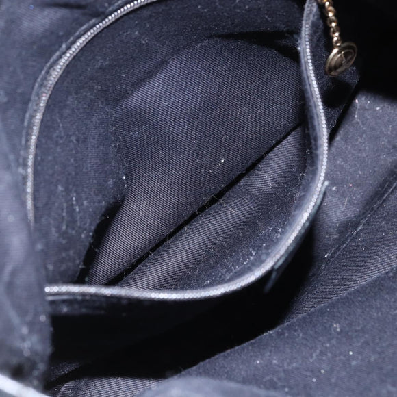 GUCCI Bamboo Hand Bag Leather 2way Black Gold 001 2123 1638 Auth ep13245