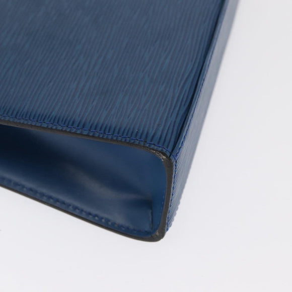 LOUIS VUITTON Epi Malesherbes Hand Bag Blue M52375 LV Auth ep13253