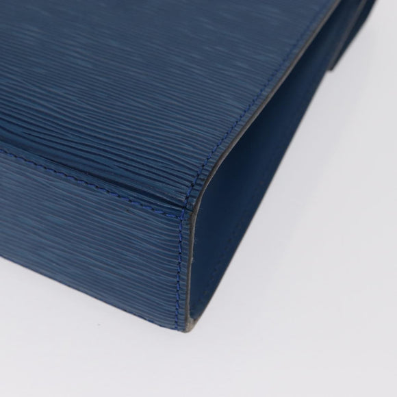 LOUIS VUITTON Epi Malesherbes Hand Bag Blue M52375 LV Auth ep13253