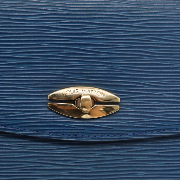 LOUIS VUITTON Epi Malesherbes Hand Bag Blue M52375 LV Auth ep13253