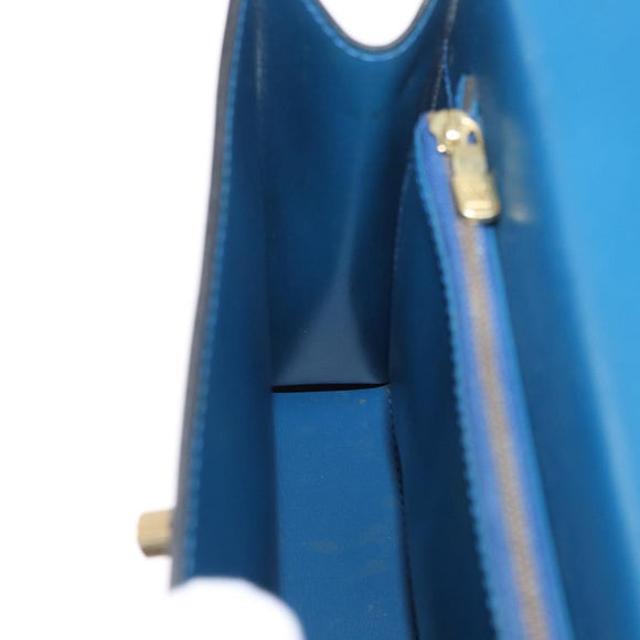 LOUIS VUITTON Epi Malesherbes Hand Bag Blue M52375 LV Auth ep13253