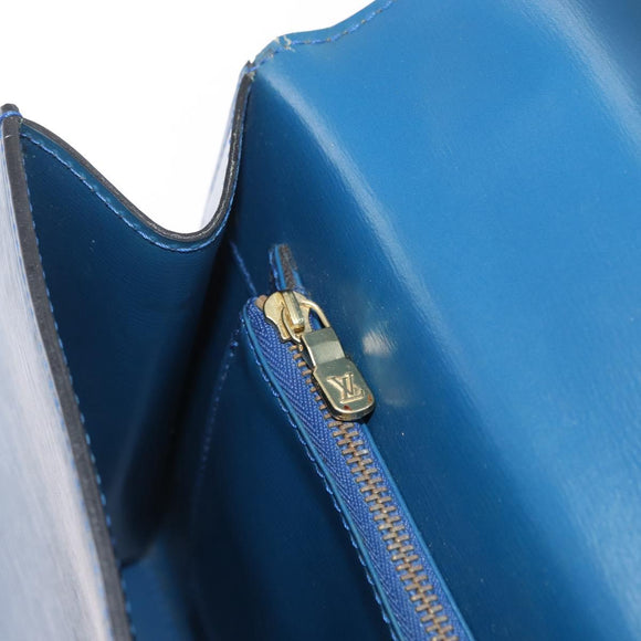 LOUIS VUITTON Epi Malesherbes Hand Bag Blue M52375 LV Auth ep13253