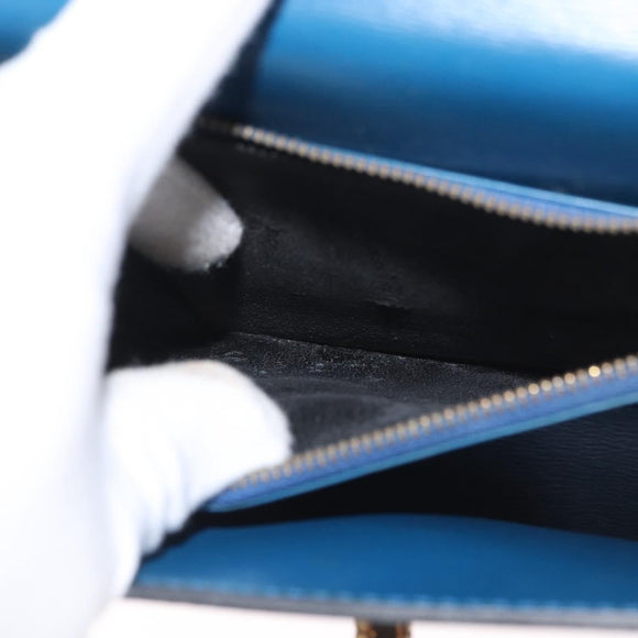 LOUIS VUITTON Epi Malesherbes Hand Bag Blue M52375 LV Auth ep13253