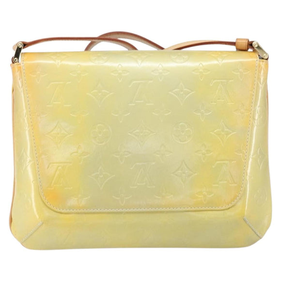 LOUIS VUITTON Monogram Vernis Thompson Street Bag Gris M91008 LV Auth ep13254