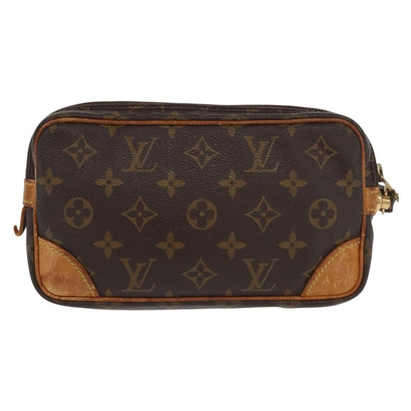 LOUIS VUITTON Monogram Marly Dragonne PM Clutch Bag M51827 LV Auth ep13256