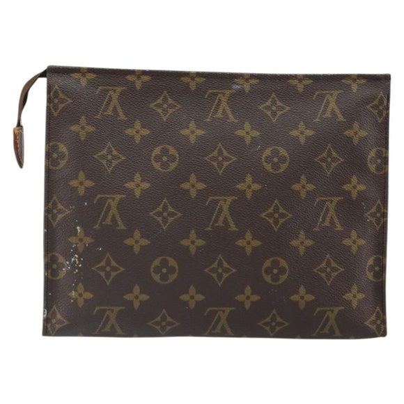 LOUIS VUITTON Monogram Poche Toilette 26 Pouch M47542 LV Auth ep13257