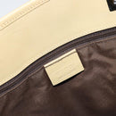 GUCCI GG Canvas Tote Bag Dark Brown Silver 31243 Auth ep13258-19