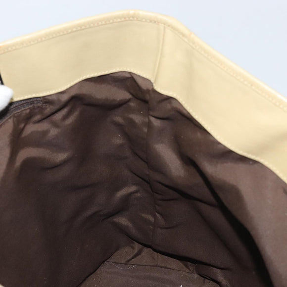 GUCCI GG Canvas Tote Bag Dark Brown Silver 31243 Auth ep13258