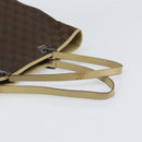 GUCCI GG Canvas Tote Bag Dark Brown Silver 31243 Auth ep13258-7