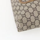 GUCCI GG Plus Supreme Web Sherry Line Tote Bag PVC Beige Gold Auth ep13260-11
