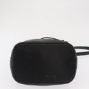 Burberrys Shoulder Bag Leather Black Gold Auth ep13262-6