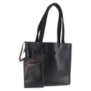PRADA Hand Bag Leather Black Auth ep13263-1