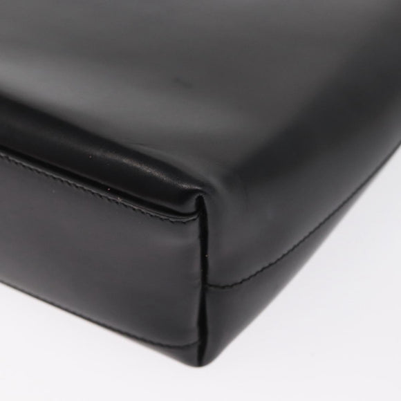 PRADA Hand Bag Leather Black Auth ep13263