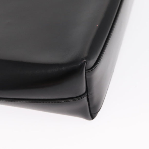 PRADA Hand Bag Leather Black Auth ep13263