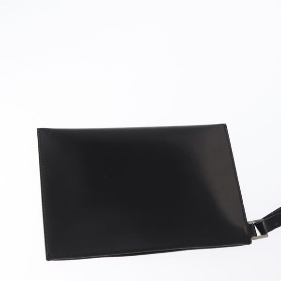 PRADA Hand Bag Leather Black Auth ep13263