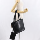 PRADA Hand Bag Leather Black Auth ep13263-23