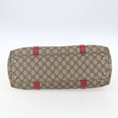 GUCCI GG Supreme Tote Bag PVC Beige Silver 114595 Auth ep13264-9