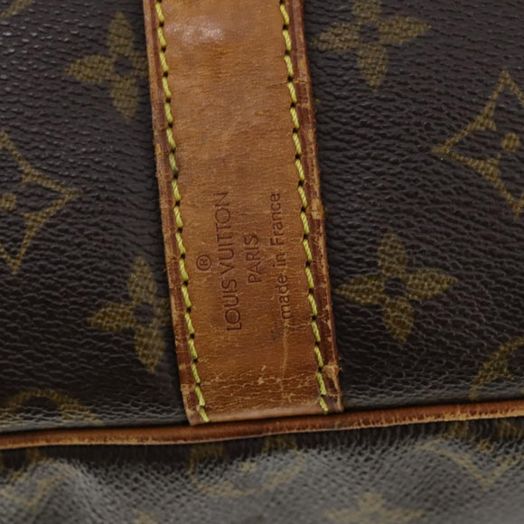 LOUIS VUITTON Monogram Keepall Bandouliere 55 Boston Bag M41414 LV Auth ep13266